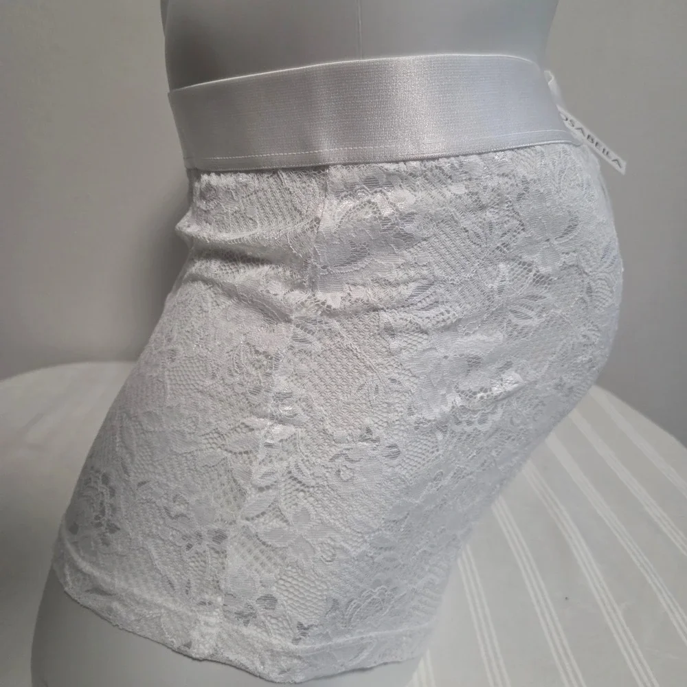 Cosabella Never Say Never Mens White Lace Boxer Briefs Trunks New